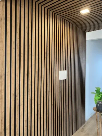 Painel Ripado de PVC Premium Black