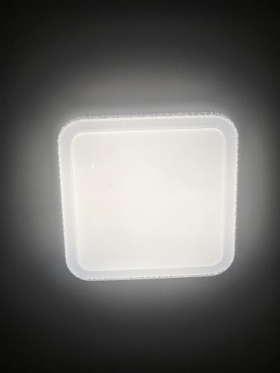 Plafon LED Cristal Multicor Quadrado e Redondo Sobrepor - Imagem 3